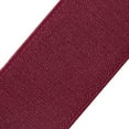 thumbnail image 6 of Buyless Fashion Satin Twill Formal Mens 2 Pack Suspenders - 48" Adjustable 6 Clip Y Back - 1 1/4" Leather End - 5143-2-Burgundy, 6 of 7