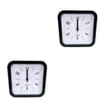 thumbnail image 4 of Inteprter Reloj despertador silencioso para cabecera, reloj cuadrado de plástico Digital sin tictac, relojes que funcionan con pilas con luz Type1 NO1, 4 of 6
