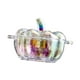 thumbnail image 4 of Dulcero de cristal con tapa, tarro de cristal para dulces, recipiente con forma de calabaza para servir Vistoso, 4 of 9