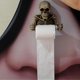 thumbnail image 5 of CHAO Portarrollos de papel higiénico con calavera, toallero seco montado en la pared, accesorios de baño, 5 of 5