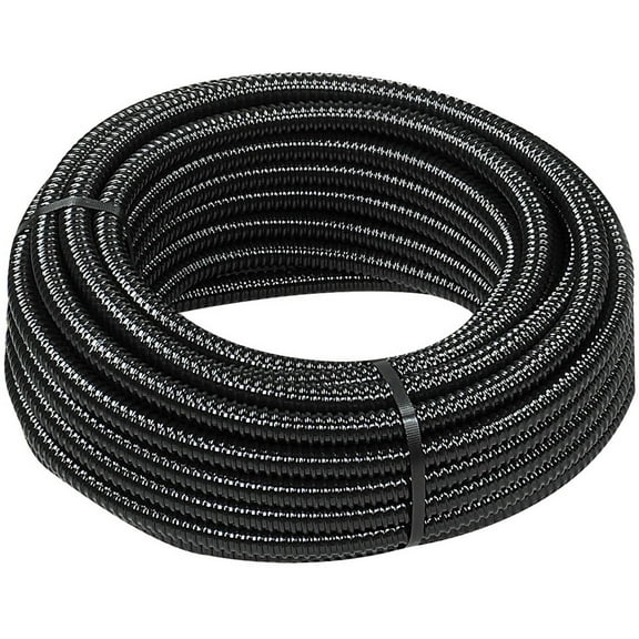 Pondmaster 12403 3/4" x 100' Reinforced Black Corrugated Tubing