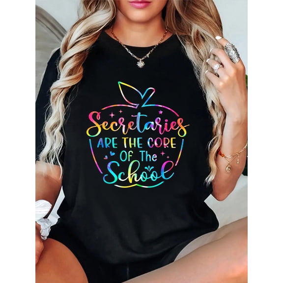 School Secretary Tees Secretaries are The Core of The School T-Shirt