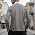thumbnail image 4 of Polo Shirt Men Short Sleeve Quarter Zipper Tees Shirt Basic Grey Men TShirts, 4 of 6