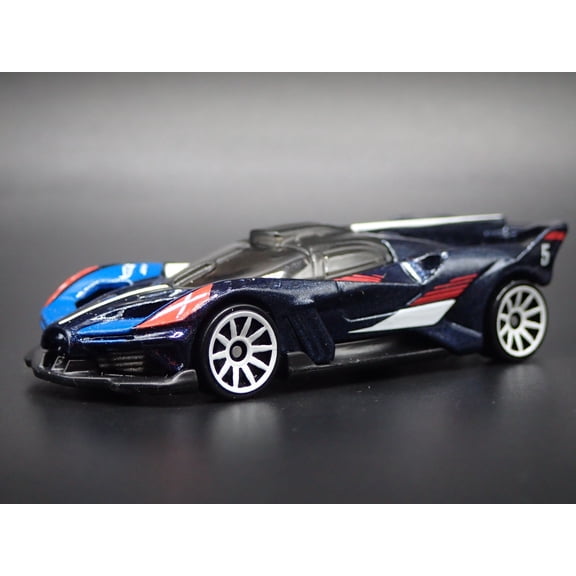Open Box 2024-2025 BUGATTI BOLIDE SUPER CAR BLUE 1:64 SCALE DIORAMA DIECAST MODEL CAR