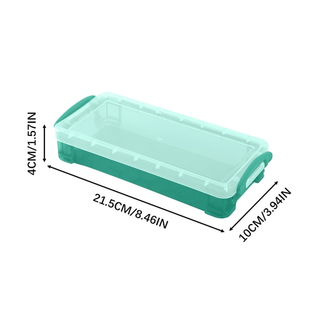 Rbaofujie Colored Pencil Case Transparent Plastic Pencil Case Plastic Pencil Case Storage Box Large Pencil Case