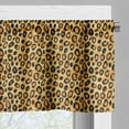 thumbnail image 5 of Ambesonne Leopard Print Valance & Curtain, Wild Feline Tile, 55"x45", Orange Black, 5 of 6