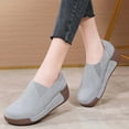 thumbnail image 4 of OAVQHLG3B Trendy Thick-soled Rocking Shoes Women's Single Shoes Comfortable Mother Shoes Casual Leather Shoes, 4 of 6