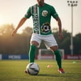 thumbnail image 3 of SCSAlgin Soccer Jersey for Men Short Sleeve Training Shirt Breathable Sport Casual T Shirt for Soccer Fans, 3 of 6