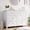 White, variant on IdealHouse 6 Drawer Dresser for Bedroom, Simply Modern Wood Double Dresser with Deep Drawers, Storage for Living Room, Hallway Entryway, Black