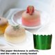 thumbnail image 5 of 50 piezas de moldes para magdalenas de papel para hornear pasteles de color sólido, 5 of 5