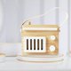 thumbnail image 1 of Juguete de Madera Mini Radio para Bebé Perfke Aprendizaje Decoración Blanco, 1 of 9