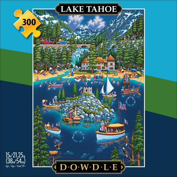 Buffalo Games 300-Piece Dowdle Lake Tahoe Adult Interlocking Jigsaw Puzzle
