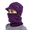 BBX72-Dark Purple, variant on 3 In 1 Winter Knitted Beanie Hat Face Neck Warmer For Women Adjustable Winter Soft Fleece Lined Ski Caps Lined Ski Caps Red One Size