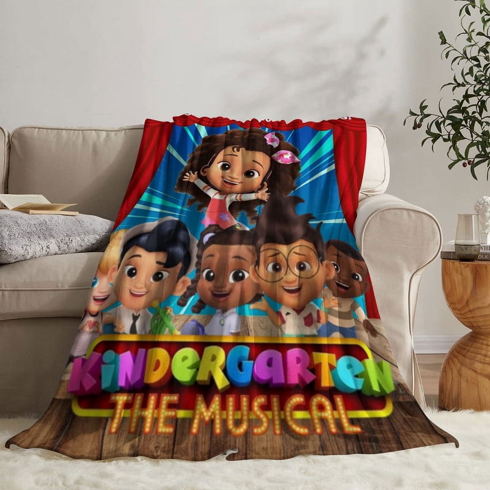 Kindergarten The Musical Throw Blanket Gifts for Fans Lover Girls Boys Women Present Hoodie Him Bed 30"x40"