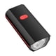 thumbnail image 2 of Faro delantero con claxon - Luz LED de bici de 250 lúmenes, recargable USB, impermeable IPX5, roja o azul, 2 of 8