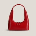 thumbnail image 2 of IELGY niche patent leather dumplings all-match retro shoulder bag women, 2 of 2