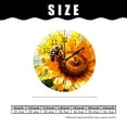 thumbnail image 2 of 14 Inch Wall Clock Battery Operated Silent Clock Decorative for Office, Kitchen, Outdoor, Living Room，Sunflower Bee Spring Flower Beautiful Pattern, 2 of 4