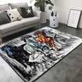 thumbnail image 3 of Area Rugs For Living Room Decor - Four Running Horses Soft Anti Slip Throw Washable Rugs 5x7 For Bedroom, Indoor Carpet For Bedroom Living Room 80x58In, 3 of 7