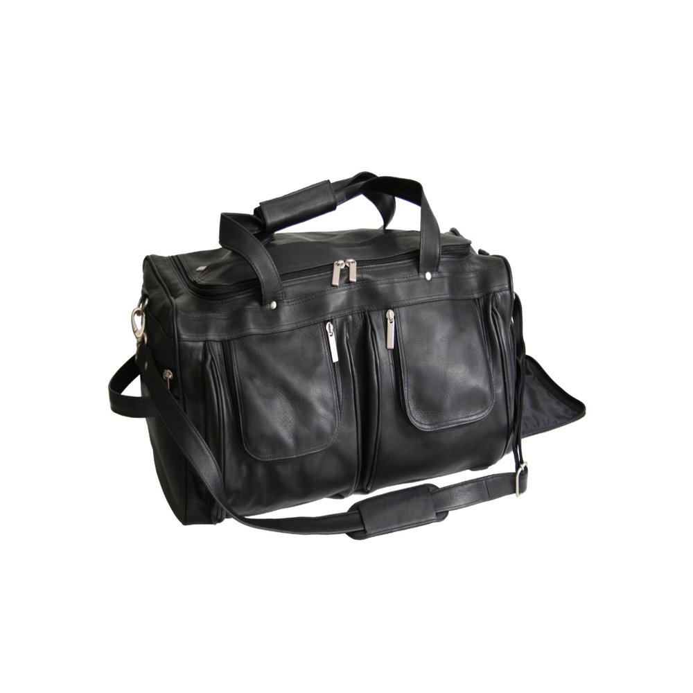 royce leather weekender duffel bag