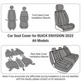 thumbnail image 2 of 2022 for BUICK ENVISION Car Seat Cover, Car Seat Covers, Waterproof Leather 5 Seats Full Set Non-slip Beautify Interior, Airbag-Compatible, 2 of 9