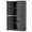 Black, variant on MoNiBloom 71" Metal Garage Storage Cabinet with Locking Doors, 4 Adjustable Shelves for Home, Office, Grey