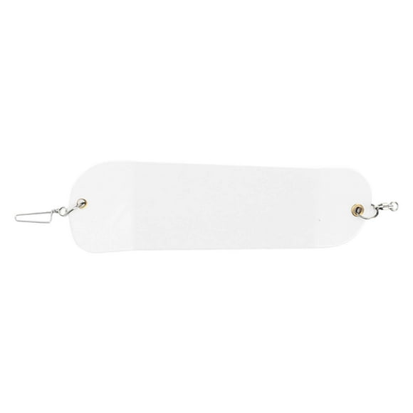 Trolling Fishing Flasher, Exquisite Workmanship Attract Fish Fishing Flasher Lightweight Swimming Motion for Lake Electroplating Color,White