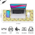 thumbnail image 5 of Long Mouse Pads for Desk,Yellow Cartoon Unicorn Rainbow Cloud Star Desk Mats on Top Of Desks, Desk Mouse Pad Extra Large with 3mm Non-Slip Base and Stitched Edge for Gaming,Work,Home 31.5"x11.8", 5 of 5