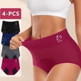 thumbnail image 4 of Period Underwear for Women Heavy Flow Leakproof Menstrual Panties Postpartum Hipster Briefs 3 Pack,S-2X, 4 of 6