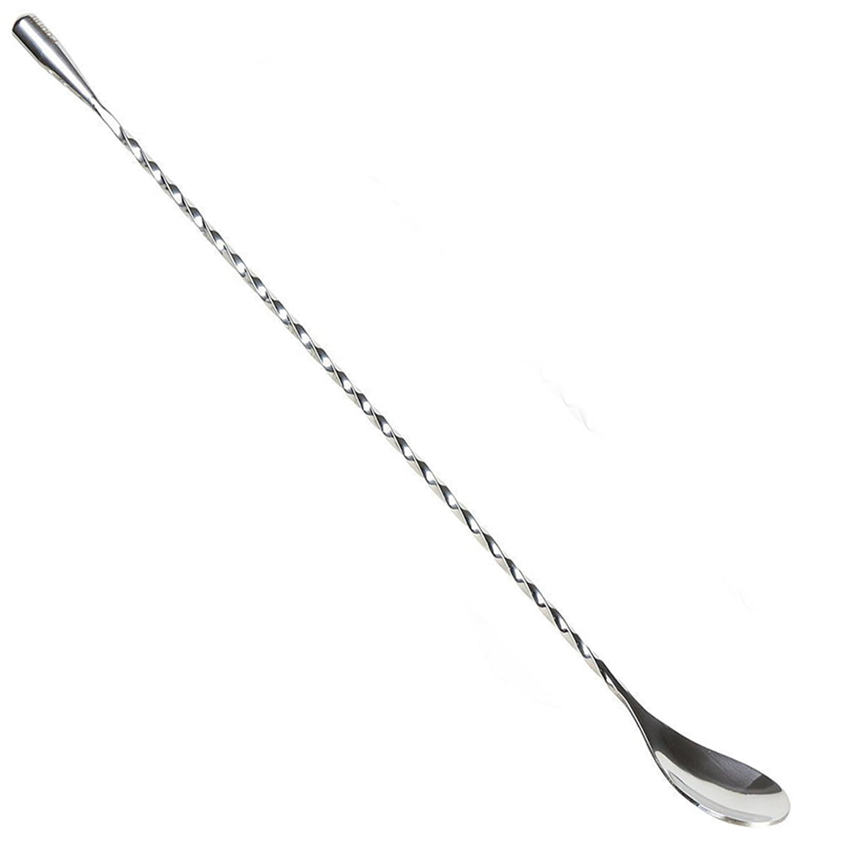 SourceTon Spiral Pattern Bar Cocktail Shaker Spoon 4 PCS 12 Inch Stainless Steel Mixing Spoons 