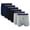 Assorted color, variant on Different Touch 6 Pack Exposed Big & Tall Signature Waistband Jersey Shorts Boxers Underwear