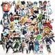 thumbnail image 1 of Pegatinas de PVC impermeables de Anime de dibujos animados para la etiqueta del teléfono de la maleta del coche, 1 of 6