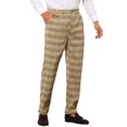 thumbnail image 5 of Lars Amadeus Plaid Casual Pants for Men's Slim Fit Tapered Checked Trouser, 5 of 5