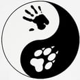 thumbnail image 3 of CafePress - Wolf Therian Ying Yang Maternity T Shirt - Cotton Maternity T-shirt, Cute & Funny Pregnancy Tee, 3 of 4