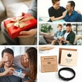 thumbnail image 6 of Gifts for New Dad Grandpa Uncle Bonus Son Grandson Brother Nephew Friends, Braided Leather Bracelet, Fathers Day Birthday Valentines Christmas Graduation Gifts for Men, 6 of 7