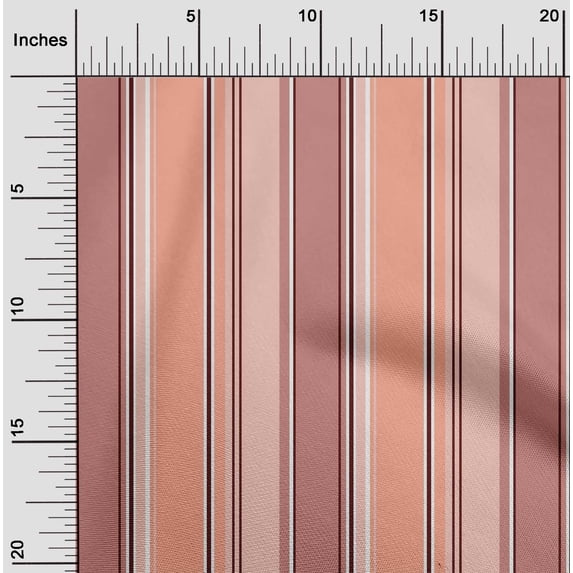 oneOone Silk Tabby Fabric Bayadere Stripe Printed Craft Fabric BTY 42 Inch Wide