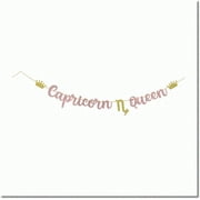 Celestial Capri: Zodiac Astrology Party Decor with Capricorn Queen Banner, Constellations Theme Birthday Bunting Garland & Party Supplies for Capricorn Season Sign, Birthday, Baby Shower & more!
