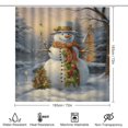 thumbnail image 2 of Christmas Trees, Snowmen 4 Piece Shower Curtain Sets, Non-Slip Rugs, Toilet Lid Cover And Bath Mat, for Bathroom Decor Set, 72" X 72", 2 of 8