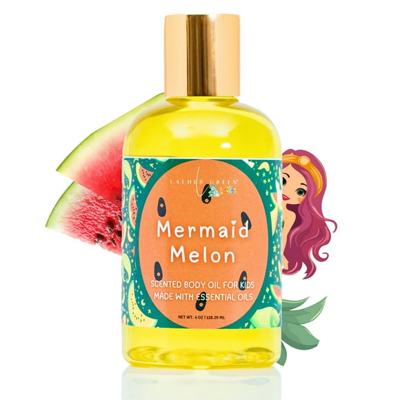 Mermaid Melon Kids Body Oil - 4 oz by LatherGreen