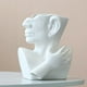 thumbnail image 3 of Jarrón con cara de cabeza humana, maceta, maceta, maceta, maceta, maceta, maceta, maceta, hogar blanco, 3 of 8