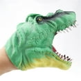 Eudgs Soft Doll Dinosaure Hand Puppets Figure Rubber Realistic Head