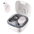 thumbnail image 1 of Auriculares inalámbricos HTC 2 Bluetooth 5.1 con estuche de carga USB-C, 32 horas de reproducción, micrófono integrado, control táctil- Blancos, 1 of 3