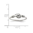 thumbnail image 2 of Ladies Antiqued Swirl Ring in Sterling Silver, 2 of 4