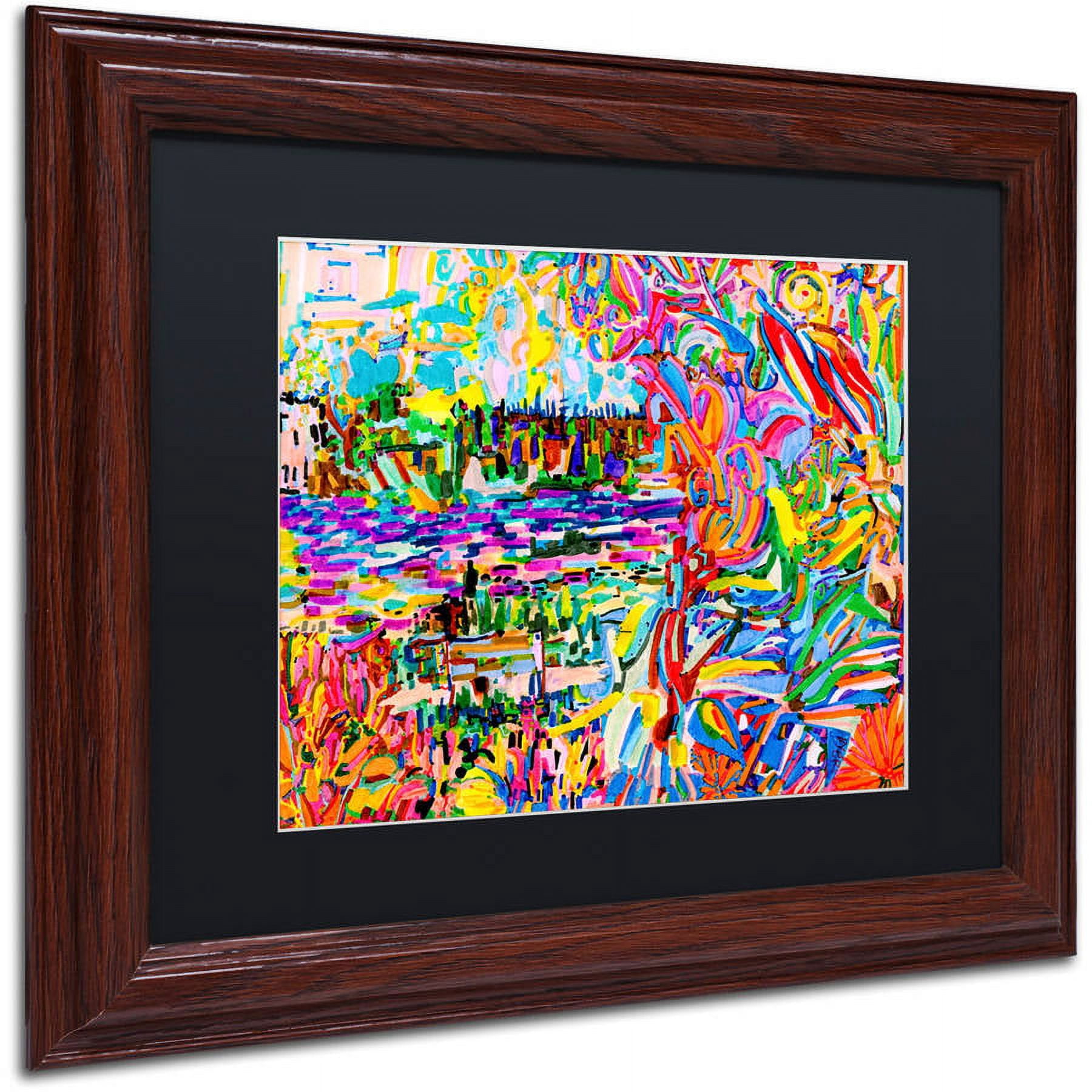 Trademark Fine Art "A Bouquet For Kitsilano" Canvas Art by Josh Byer, Black Matte, Wood Frame