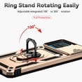thumbnail image 2 of Estuche GANGXUN para Samsung Galaxy A12, soporte giratorio 360°, estilo mecánico y magnético, 2 of 5