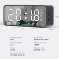 thumbnail image 2 of Reloj Despertador Digital Bocina Bluetooth Y Radio Fm, 2 of 7