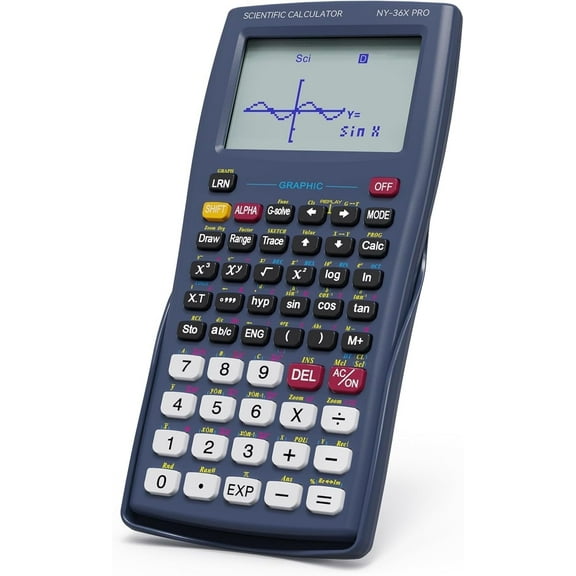 NEWYES Scientific Calculator with Graphing Function, 36X Pro Graphic Science Calculator for Middle and High School Supplies (Blue)