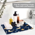 thumbnail image 5 of WOBOGO Acrylic Serving Trays 15.7x11.8 Inch Spill Proof Clear Decorative Organizer with Handle Cartoon Starry Sky, 5 of 7