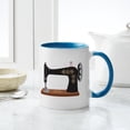 thumbnail image 4 of CafePress - Sewing Machine 1 Mugs - 11 oz Ceramic Mug - Novelty Coffee Tea Cup, 4 of 4