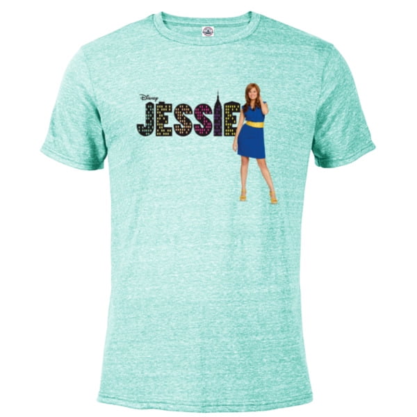 Disney Channel Jessie - Short Sleeve Blended T-Shirt for Adults - Customized-Berry  Snow Heather 