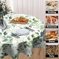 thumbnail image 4 of Light Green Leaf Round Tablecloth - Leaves Print Table Cloths 60 Inch Botanical Foliage Table Cover Decorative for Picnic Party Holiday Home, 4 of 7